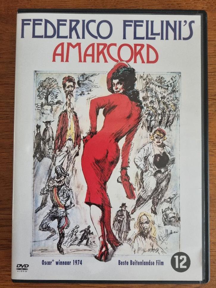 Amarcord | Federico Fellini, Cd's en Dvd's, Dvd's | Filmhuis, Zo goed als nieuw, Italië, Ophalen of Verzenden