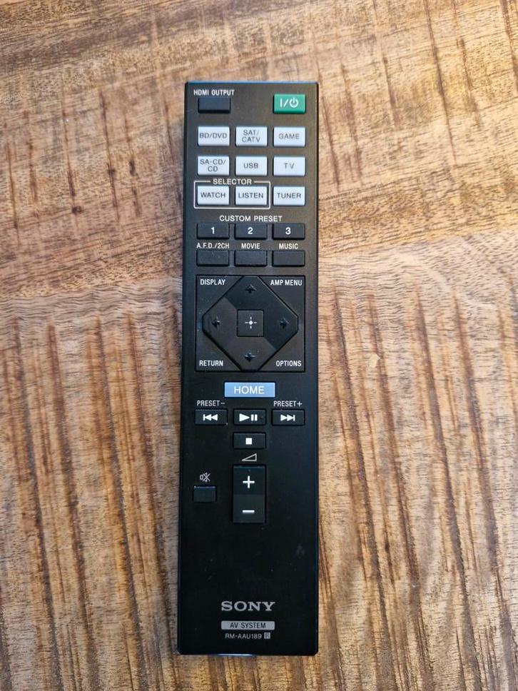 Sony RM-AAU189 Afstandsbediening, Audio, Tv en Foto, Afstandsbedieningen, Gebruikt, Origineel, Dvd, Receiver of Versterker, Tv