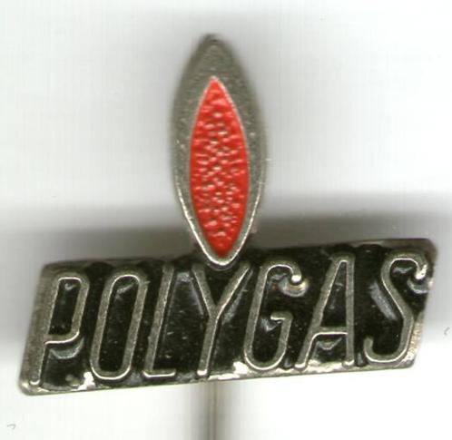 Polygas zilverkleurig brandstoffen speldje ( M_090 ), Verzamelen, Speldjes, Pins en Buttons, Nieuw, Speldje of Pin, Transport