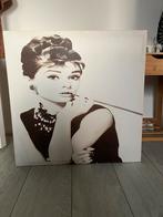 Canvas Audrey Hepburn, Ophalen, Gebruikt, 50 tot 75 cm, Schilderij