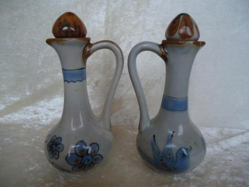 Vintage Tonala handgemaakt aardewerk olie & azijnstel ''70, Antiek en Kunst, Antiek | Keramiek en Aardewerk, Ophalen of Verzenden