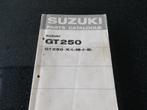 werkplaatshandboek onderdelenboek Suzuki GT250, Verzenden, Suzuki