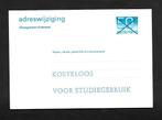 Adreswijziging 47, kosteloos voor studiegebruik 50 cent. Ver, Postzegels en Munten, Brieven en Enveloppen | Nederland, Ophalen of Verzenden