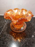 Marigold Carnival Glazen vaasje 13 cm hoog diameter 20cm, Antiek en Kunst, Antiek | Glas en Kristal, Ophalen of Verzenden