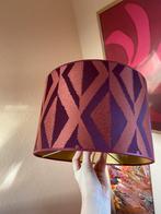 Lampenkap paars roze print modern interieur kleurrijk, Huis en Inrichting, Lampen | Lampenkappen, Ophalen, Zo goed als nieuw, Rond