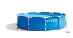 Intex zwembad 300x76 cm met zoutwater pomp, Minder dan 80 cm, Rond, Ophalen of Verzenden, Zo goed als nieuw