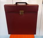 * Vintage vinyl lp platenkoffer rood fijne kroko (16) *, Verzenden, Gebruikt, Overige instrumenten