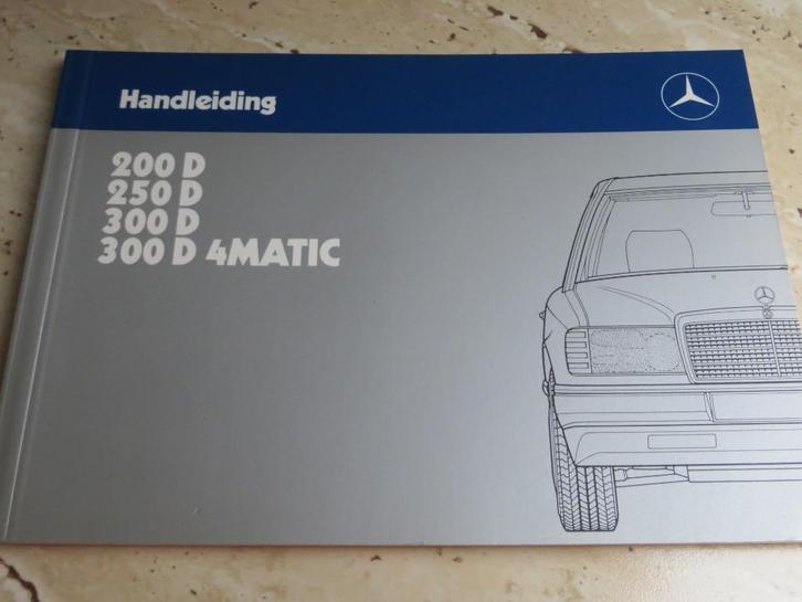 Instructieboek Mercedes 200 D, 250 D, 300D, 4MATIC W124 1987, Auto diversen, Handleidingen en Instructieboekjes, Ophalen of Verzenden