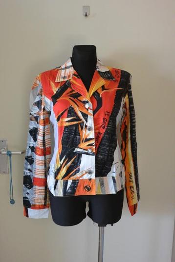 Le Gatte blouse jasje M wit met rood beschikbaar voor biedingen