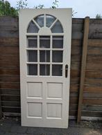 Binnendeur met ruitjes (opdekdeur), Doe-het-zelf en Verbouw, Deuren en Horren, Ophalen, Gebruikt, 80 tot 100 cm, Binnendeur