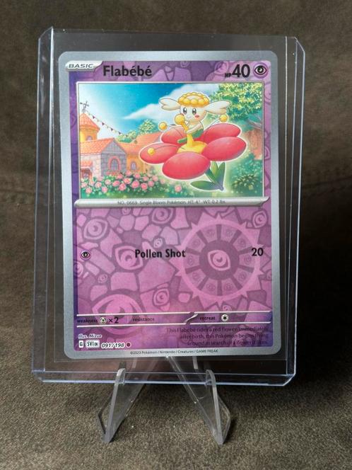 Flabebe [Reverse Holo] #91 091/198 (Pokemon Scarlet & Violet, Hobby en Vrije tijd, Verzamelkaartspellen | Pokémon, Nieuw, Losse kaart