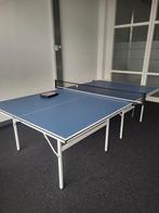 Pingpongtafel met batjes / ophalen, Sport en Fitness, Tafeltennis, Ophalen of Verzenden, Nieuw, Tafel Indoor, Inklapbaar