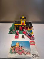 Vintage Lego Brandweerkazerne 374, Kinderen en Baby's, Speelgoed | Duplo en Lego, Ophalen of Verzenden, Gebruikt, Complete set