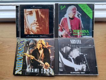 Nirvana - 6x cd collectie  (hele zeldzame bootleg cd's) beschikbaar voor biedingen