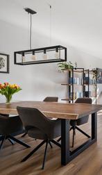 Eettafellamp incl 4 lichtbronnen, Huis en Inrichting, Lampen | Hanglampen, Ophalen, Zo goed als nieuw, Metaal, Minder dan 50 cm
