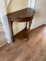 Half Ronde Sidetable, Huis en Inrichting, Ophalen, Gebruikt, Eikenhout, Minder dan 50 cm