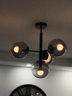 Twee plafondlampen, Ophalen of Verzenden, Gebruikt, Glas, Industrieel