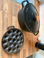 Gietijzeren pannen, Huis en Inrichting, Ophalen, Zo goed als nieuw, Gietijzer, Koekenpan of Braadpan