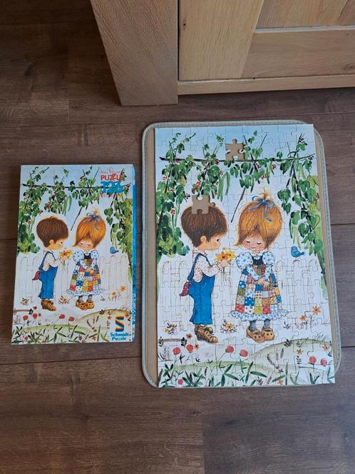 Vintage kinder puzzel Miss Petticoat Eerste Liefde  Schmidt, Kinderen en Baby's, Speelgoed | Kinderpuzzels, Gebruikt, Meer dan 50 stukjes