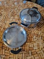 Amc koekenpan en diepe pan 20cm, Koekenpan of Braadpan, Zo goed als nieuw, Ophalen