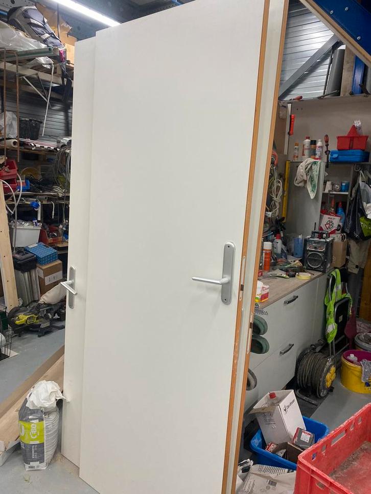 4 stuks stompe deur incl beslag, Doe-het-zelf en Verbouw, Deuren en Horren, Zo goed als nieuw, Binnendeur, 200 tot 215 cm, Ophalen