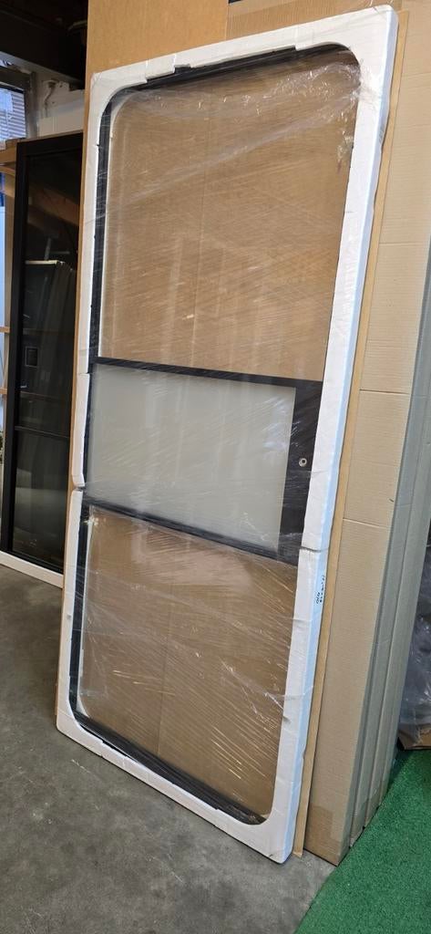 Skantrae Slimseries Aluminium Deur SSA8103 Blank en matglas, Ophalen of Verzenden, Glas, Binnendeur, 200 tot 215 cm
