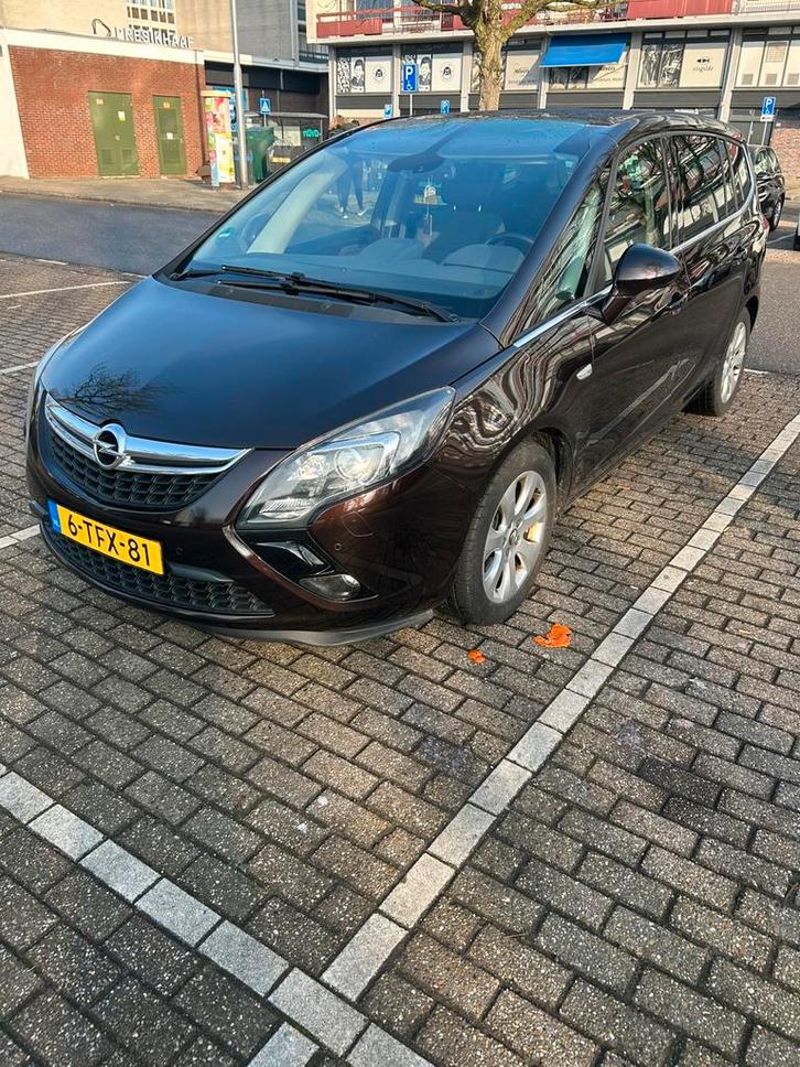 Opel Zafira 1.4T 103KW AT6 2014 Bruin Cosmo 7 persoons, Auto's, Opel, Particulier, Zafira, Benzine, C, MPV, Automaat, Origineel Nederlands