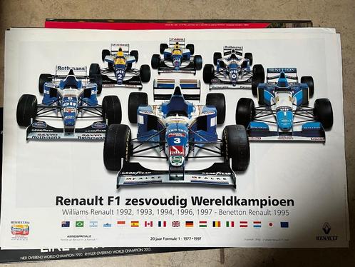 Posters Autosport , Renault en Peugeot F1, rallye, BTCC, Boeken, Auto's | Folders en Tijdschriften, Zo goed als nieuw, Renault