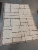 polyester vloerkleed beige/wit 160x230, Interieur05, 150 tot 200 cm, Wit, 200 cm of meer