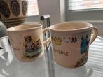 Vintage beren mokken Douwe Egberts jaren 90 - Jet ter Steege, Ophalen of Verzenden, Zo goed als nieuw, Overige stijlen, Kop(pen) en/of Schotel(s)