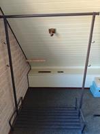 Metalen Kledingrek met schoenenrek, Huis en Inrichting, Woonaccessoires | Kapstokken, Ophalen, Gebruikt, Metaal, Staande kapstok