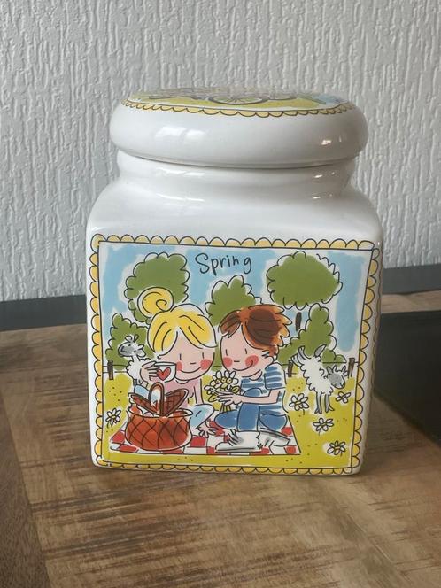 Blond amsterdam voorraadpot zgan, Huis en Inrichting, Keuken | Potten en Pannen, Zo goed als nieuw, Pot, Bus of Blik, Overige materialen