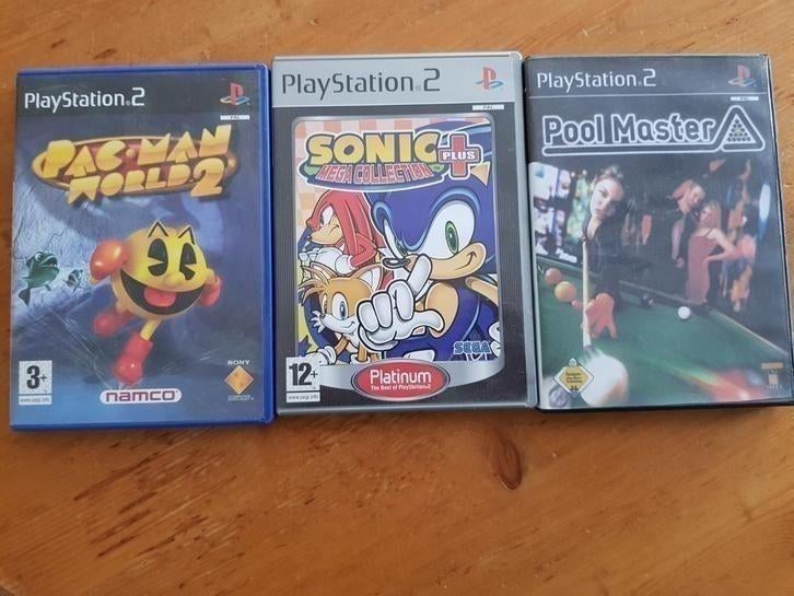 Sonic Mega Collection poolmaster pacman pacmanworld2 ps2, Avontuur en Actie, 1 speler, Ophalen of Verzenden, Zo goed als nieuw