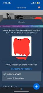 Grand National Tour: Kendrick Lamar & SZA Kaart, Tickets en Kaartjes, Concerten | Pop, Eén persoon, Juli