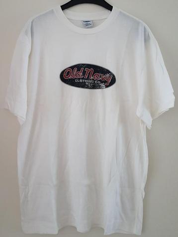*SALE* Wit Old Navy t-shirt maat L *NIEUW* (2588) a beschikbaar voor biedingen