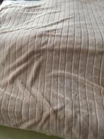 Beige Plaid - 160/2 mtr - Dier- en rookvrij, Huis en Inrichting, Woonaccessoires | Plaids en Woondekens, Ophalen, Gebruikt