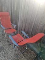 Campingstoelen - Verstelbaar, Tuin en Terras, Ophalen of Verzenden, Gebruikt, Metaal, Verstelbaar