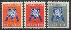 Ned-Indie NVPH nr 290/2 ongebruikt Vrij Nederland 1941, Postzegels en Munten, Postzegels | Nederlands-Indië en Nieuw-Guinea, Postfris