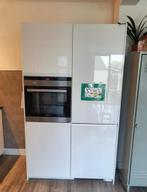 GREEPLOOS HOOGGLANS KEUKEN MET KASTENWAND, Ophalen, Wit, Graniet of Steen, Dubbelwandige keuken