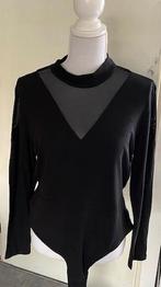 Zwarte body ,geribbeld, maat 1XL (qwe), Kleding | Dames, Blouses en Tunieken, Ophalen of Verzenden, Zo goed als nieuw, Maat 46/48 (XL) of groter