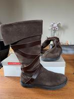 Halfhoge bruine suede  laarzen, Bruin, Overige typen, Ophalen of Verzenden, Gedragen