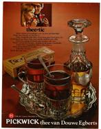3 Originele Douwe Egberts Thee advertenties 1962-1971, Verzenden, Zo goed als nieuw, Overige typen