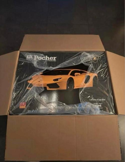 Pocher 1:8 Lamborghini Aventador LP 700-4 Giallo Orion, Hobby en Vrije tijd, Modelauto's | 1:5 tot 1:12, Nieuw, Auto, 1:5 t/m 1:8