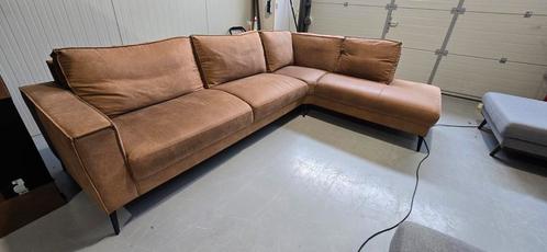 Rofra Home Hoekbank Camel/Cognac, Huis en Inrichting, Banken | Sofa's en Chaises Longues, Gebruikt, Stof, Ophalen