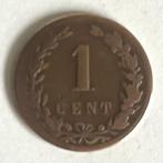 Nederlandse koperen 1 cent uit 1878, Ophalen of Verzenden, Koning Willem III, 1 cent, Losse munt