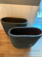 Still bloempotten 2x, Tuin en Terras, Bloempotten, Ophalen, Rond, Zo goed als nieuw, Minder dan 25 cm
