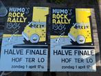 Ever Meulen poster (2x) Humo Rocky Rally 1984 halve finale, Ophalen, A1 t/m A3, Rechthoekig Staand, Film en Tv