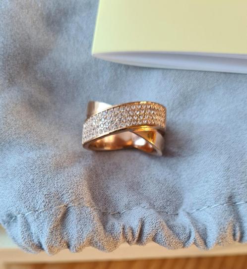 Zeer mooie MICHAEL KORS RING strass maat 18 goudkleurig, Sieraden, Tassen en Uiterlijk, Ringen, Zo goed als nieuw, Dame, 18 tot 19