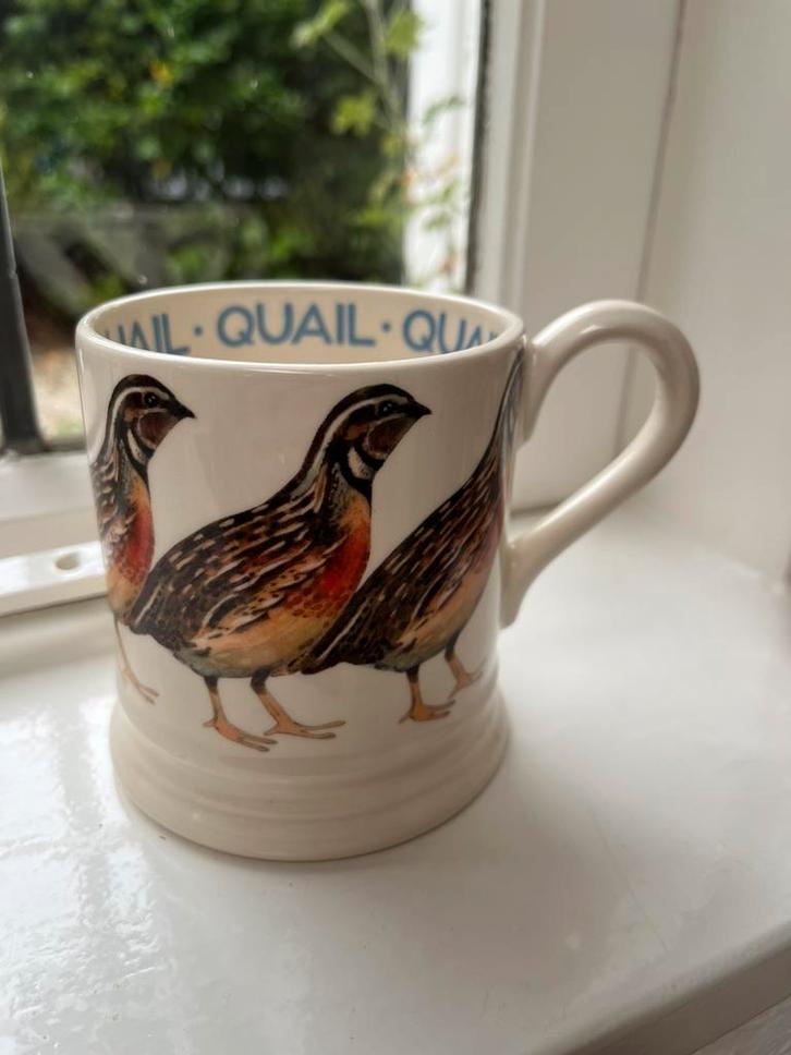 Nieuw! Quail mug, Emma Bridgewater, Huis en Inrichting, Keuken | Servies, Nieuw, Overige typen, Overige stijlen, Aardewerk, Ophalen of Verzenden