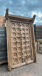 Unieke oude houten poort uit india, Ophalen